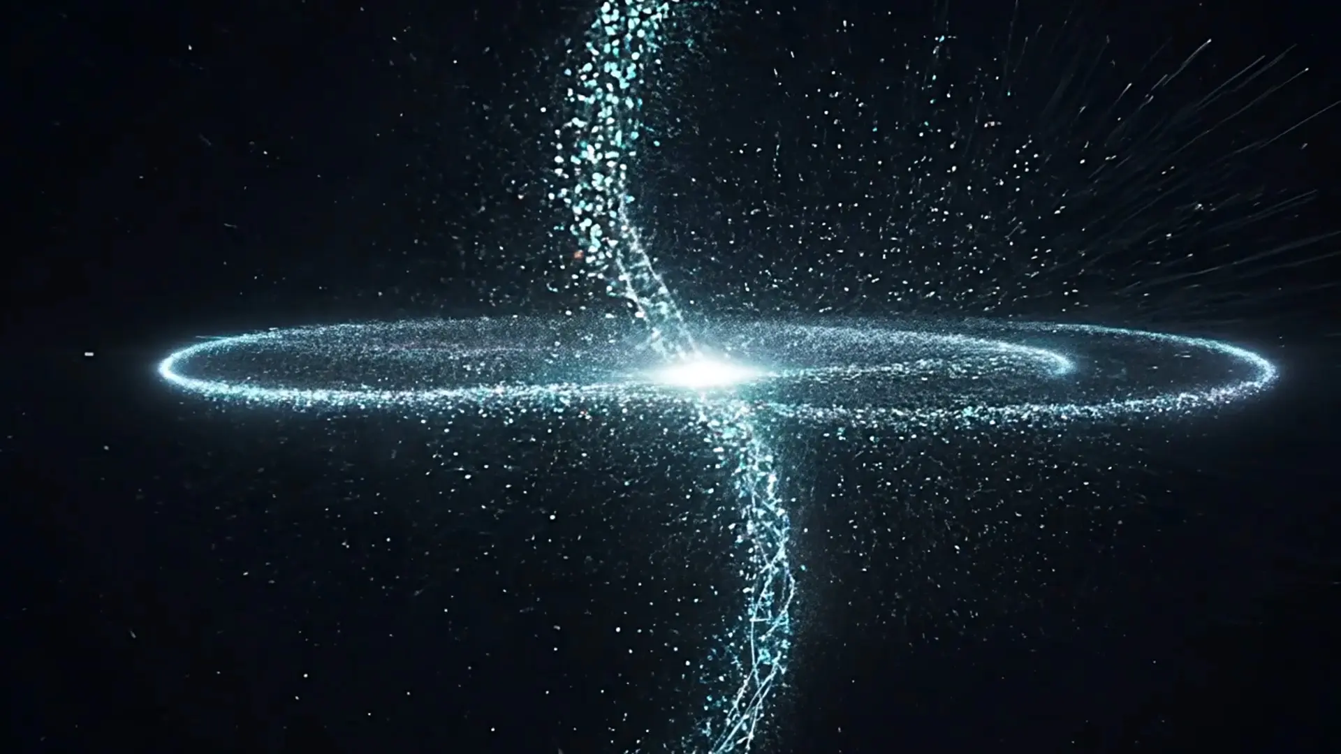 Glowing Particle Swirl Overlay for Motion Graphics